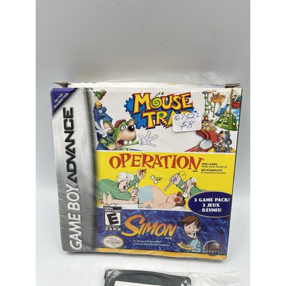 Mouse Trap / Operation / Simon GBA Game Boy Complete CIB Good Condition! - Picture 5 of 13